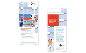 Hospital Rack Card Template - Word, Publisher, InDesign, Illustrator, Pages, QuarkXPress, CorelDraw