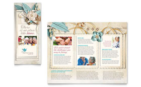 Hospice & Home Care Trifold Brochure Template - Word, Publisher, InDesign, Illustrator, Pages, QuarkXPress, CorelDraw