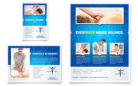 Reflexology & Massage Flyer & Ad Template - Word, Publisher, InDesign, Illustrator, Pages, QuarkXPress, CorelDraw
