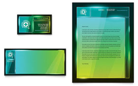 Medical Conference Business Card & Letterhead Template - Word, Publisher, InDesign, Illustrator, Pages, QuarkXPress, CorelDraw