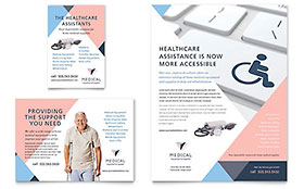 Disability Medical Equipment Flyer & Ad Template - Word, Publisher, InDesign, Illustrator, Pages, QuarkXPress, CorelDraw