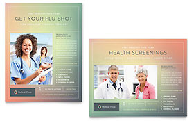 Medical Clinic Poster Template - Word, Publisher, InDesign, Illustrator, Pages, QuarkXPress, CorelDraw