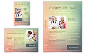 Medical Clinic Flyer & Ad Template - Word, Publisher, InDesign, Illustrator, Pages, QuarkXPress, CorelDraw