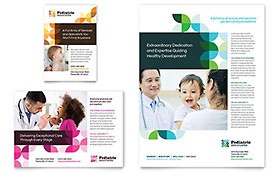 Pediatric Doctor Flyer & Ad Template - Word, Publisher, InDesign, Illustrator, Pages, QuarkXPress, CorelDraw