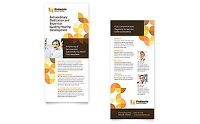 Pediatric Doctor Rack Card Template - Word, Publisher, InDesign, Illustrator, Pages, QuarkXPress, CorelDraw