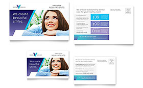 Dentist Postcard Template - Word, Publisher, InDesign, Illustrator, Pages, QuarkXPress, CorelDraw
