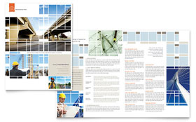 Civil Engineers Brochure Template - Word, Publisher, InDesign, Illustrator, Pages, QuarkXPress, CorelDraw