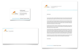 Janitorial & Office Cleaning Business Card & Letterhead Template - Word, Publisher, InDesign, Illustrator, Pages, QuarkXPress, CorelDraw