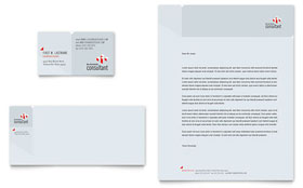 Corporate Business Business Card & Letterhead Template - Word, Publisher, InDesign, Illustrator, Pages, QuarkXPress, CorelDraw