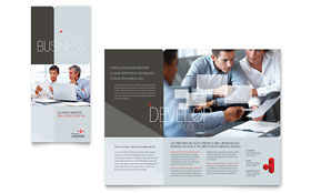 Corporate Business Trifold Brochure Template - Word, Publisher, InDesign, Illustrator, Pages, QuarkXPress, CorelDraw