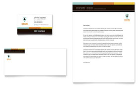 Recruiter Business Card & Letterhead Template - Word, Publisher, InDesign, Illustrator, Pages, QuarkXPress, CorelDraw