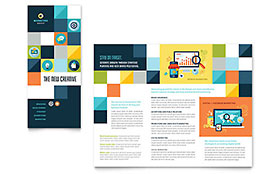 Advertising Company Trifold Brochure Template - Word, Publisher, InDesign, Illustrator, Pages, QuarkXPress, CorelDraw