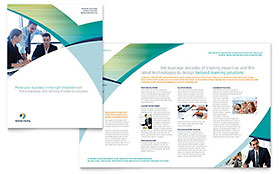Business Training Brochure Template - Word, Publisher, InDesign, Illustrator, Pages, QuarkXPress, CorelDraw
