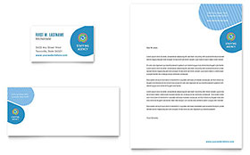 Employment Agency Business Card & Letterhead Template - Word, Publisher, InDesign, Illustrator, Pages, QuarkXPress, CorelDraw