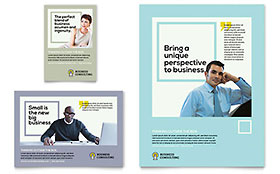 Business Consultants Flyer & Ad Template - Word, Publisher, InDesign, Illustrator, Pages, QuarkXPress, CorelDraw
