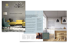 Interior Design Brochure Template - Word, Publisher, InDesign, Illustrator, Pages, QuarkXPress, CorelDraw