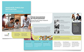 Small Business Consultant Brochure Template - Word, Publisher, InDesign, Illustrator, Pages, QuarkXPress, CorelDraw