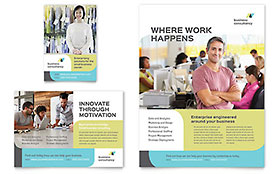 Small Business Consultant Flyer & Ad Template - Word, Publisher, InDesign, Illustrator, Pages, QuarkXPress, CorelDraw