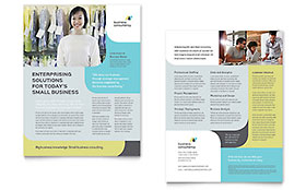 Small Business Consultant Datasheet Template - Word, Publisher, InDesign, Illustrator, Pages, QuarkXPress, CorelDraw