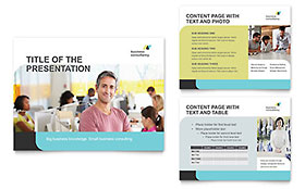 Small Business Consultant Presentation Template - PowerPoint