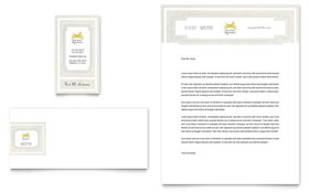 Pet Hotel & Spa Business Card & Letterhead Template - Word, Publisher, InDesign, Illustrator, Pages, QuarkXPress, CorelDraw