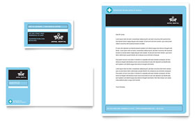 Animal Hospital Business Card & Letterhead Template - Word, Publisher, InDesign, Illustrator, Pages, QuarkXPress, CorelDraw