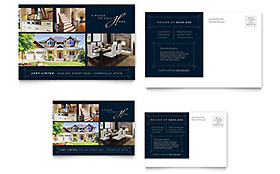 Luxury Home Real Estate Postcard Template - Word, Publisher, InDesign, Illustrator, Pages, QuarkXPress, CorelDraw