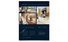 Luxury Home Real Estate Flyer Template - Word, Publisher, InDesign, Illustrator, Pages, QuarkXPress, CorelDraw