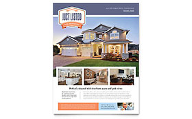 New Property Flyer Template - Word, Publisher, InDesign, Illustrator, Pages, QuarkXPress, CorelDraw
