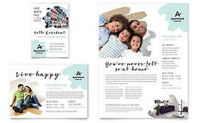 Apartment Flyer & Ad Template - Word, Publisher, InDesign, Illustrator, Pages, QuarkXPress, CorelDraw