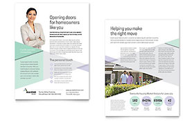 Realtor Datasheet Template - Word, Publisher, InDesign, Illustrator, Pages, QuarkXPress, CorelDraw