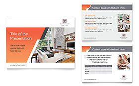 Mountain Real Estate Presentation Template - PowerPoint