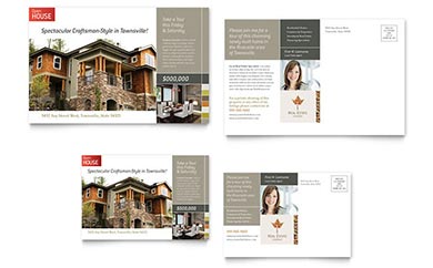Free Real Estate Postcard Template - Word, Publisher, InDesign, Illustrator, Pages, QuarkXPress, CorelDraw