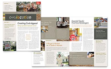 Free Real Estate Newsletter Template - Word, Publisher, InDesign, Illustrator, Pages, QuarkXPress, CorelDraw