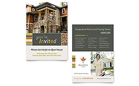 Free Real Estate Invitation Template - Word, Publisher, InDesign, Illustrator, Pages, QuarkXPress, CorelDraw