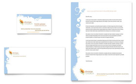 Christian Church Business Card & Letterhead Template - Word, Publisher, InDesign, Illustrator, Pages, QuarkXPress, CorelDraw