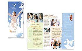 Christian Church Trifold Brochure Template - Word, Publisher, InDesign, Illustrator, Pages, QuarkXPress, CorelDraw