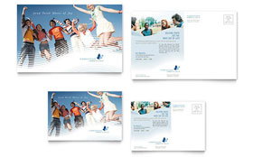 Christian Ministry Postcard Template - Word, Publisher, InDesign, Illustrator, Pages, QuarkXPress, CorelDraw