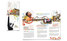 Church Youth Group Trifold Brochure Template - Word, Publisher, InDesign, Illustrator, Pages, QuarkXPress, CorelDraw