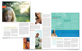 Christian Church Religious Newsletter Template - Word, Publisher, InDesign, Illustrator, Pages, QuarkXPress, CorelDraw