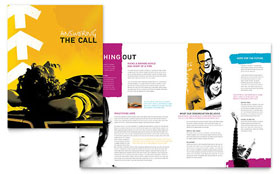 Church Outreach Ministries Brochure Template - Word, Publisher, InDesign, Illustrator, Pages, QuarkXPress, CorelDraw