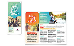 Church Trifold Brochure Template - Word, Publisher, InDesign, Illustrator, Pages, QuarkXPress, CorelDraw