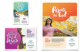 Church Flyer & Ad Template - Word, Publisher, InDesign, Illustrator, Pages, QuarkXPress, CorelDraw