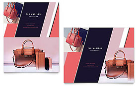 Designer Handbag Sale Poster Template - Word, Publisher, InDesign, Illustrator, Pages, QuarkXPress, CorelDraw