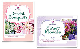 Florist Poster Template - Word, Publisher, InDesign, Illustrator, Pages, QuarkXPress, CorelDraw
