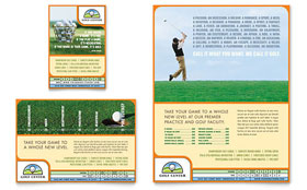 Golf Instructor & Course Flyer & Ad Template - Word, Publisher, InDesign, Illustrator, Pages, QuarkXPress, CorelDraw