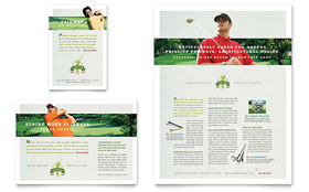 Golf Course & Instruction Flyer & Ad Template - Word, Publisher, InDesign, Illustrator, Pages, QuarkXPress, CorelDraw
