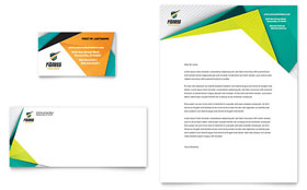 Fitness Trainer Business Card & Letterhead Template - Word, Publisher, InDesign, Illustrator, Pages, QuarkXPress, CorelDraw
