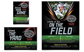 Football Training Flyer & Ad Template - Word, Publisher, InDesign, Illustrator, Pages, QuarkXPress, CorelDraw