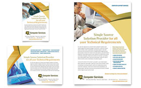 Computer Services & Consulting Flyer & Ad Template - Word, Publisher, InDesign, Illustrator, Pages, QuarkXPress, CorelDraw